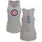 Women's Chicago Cubs Ian Happ Ash Backer Tank Top