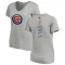 Women's Chicago Cubs Jody Davis Ash Backer Slim Fit T-Shirt