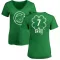 Women's Chicago Cubs Jody Davis Green Dubliner V-Neck T-Shirt Kelly