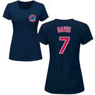 Women's Chicago Cubs Jody Davis Navy Roster T-Shirt