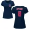 Women's Chicago Cubs Joe Pepitone Navy Roster T-Shirt