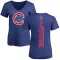 Women's Chicago Cubs Joe Pepitone Royal Backer Slim Fit T-Shirt