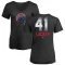 Women's Chicago Cubs John Lackey Black Midnight Mascot V-Neck T-Shirt