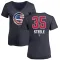 Women's Chicago Cubs Justin Steele Navy Name and Number Banner Wave V-Neck T-Shirt