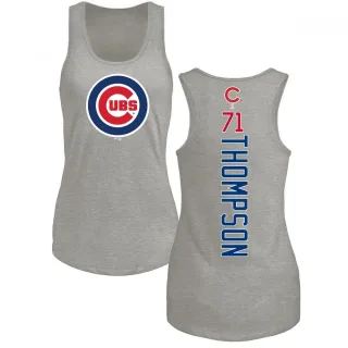 Women's Chicago Cubs Keegan Thompson Ash Backer Tank Top