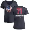 Women's Chicago Cubs Keegan Thompson Navy Name and Number Banner Wave V-Neck T-Shirt