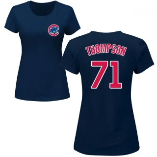 Women's Chicago Cubs Keegan Thompson Navy Roster T-Shirt