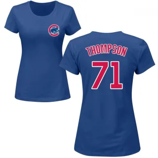 Women's Chicago Cubs Keegan Thompson Royal Roster T-Shirt