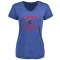 Women's Chicago Cubs Keith Moreland Royal Base Runner T-Shirt