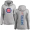 Women's Chicago Cubs Kosuke Fukudome Ash Backer Pullover Hoodie