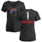 Women's Chicago Cubs Kosuke Fukudome Black Midnight Mascot V-Neck T-Shirt