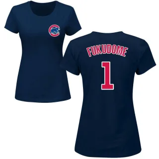 Women's Chicago Cubs Kosuke Fukudome Navy Roster T-Shirt