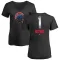 Women's Chicago Cubs Larry Bowa Black Midnight Mascot V-Neck T-Shirt