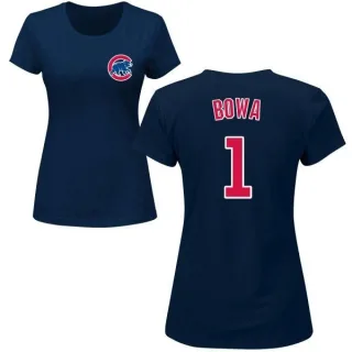 Women's Chicago Cubs Larry Bowa Navy Roster T-Shirt