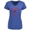 Women's Chicago Cubs Larry Bowa Royal Base Runner T-Shirt