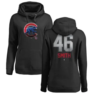 Women's Chicago Cubs Lee Smith Black Branded Midnight Mascot Pullover Hoodie -