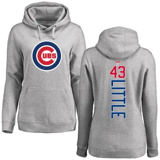 Women's Chicago Cubs Luke Little Ash Backer Pullover Hoodie