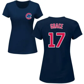 Women's Chicago Cubs Mark Grace Navy Roster T-Shirt