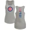 Women's Chicago Cubs Mark Prior Ash Backer Tank Top