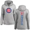 Women's Chicago Cubs Michael Hermosillo Ash Backer Pullover Hoodie