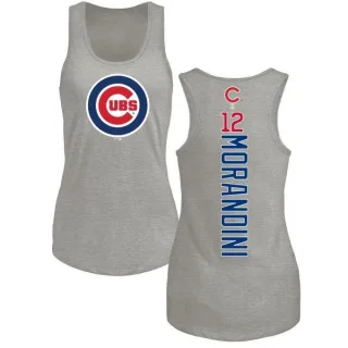 Women's Chicago Cubs Mickey Morandini Ash Backer Tank Top