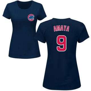 Women's Chicago Cubs Miguel Amaya Navy Roster T-Shirt