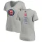 Women's Chicago Cubs Moises Alou Ash Backer Slim Fit T-Shirt