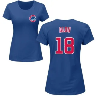 Women's Chicago Cubs Moises Alou Royal Roster T-Shirt