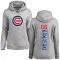 Women's Chicago Cubs Munenori Kawasaki Ash Backer Pullover Hoodie