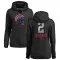 Women's Chicago Cubs Nico Hoerner Black Branded Midnight Mascot Pullover Hoodie -