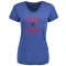 Women's Chicago Cubs Nico Hoerner Royal Base Runner T-Shirt