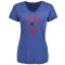 Women's Chicago Cubs Owen Caissie Royal Base Runner T-Shirt