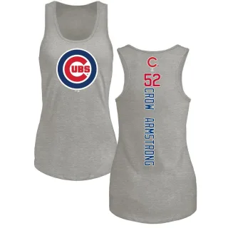 Women's Chicago Cubs Pete Crow-Armstrong Ash Backer Tank Top