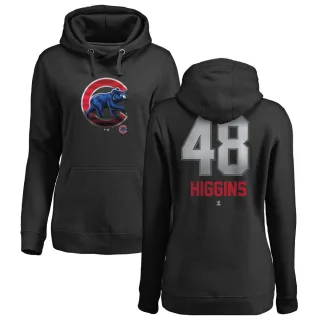 Women's Chicago Cubs P.J. Higgins Black Branded Midnight Mascot Pullover Hoodie -