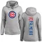 Women's Chicago Cubs Rafael Palmeiro Ash Backer Pullover Hoodie