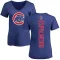 Women's Chicago Cubs Rafael Palmeiro Royal Backer Slim Fit T-Shirt