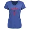 Women's Chicago Cubs Rod Beck Royal Base Runner T-Shirt