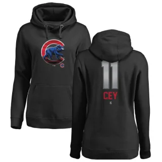 Women's Chicago Cubs Ron Cey Black Branded Midnight Mascot Pullover Hoodie -