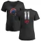 Women's Chicago Cubs Ron Cey Black Midnight Mascot V-Neck T-Shirt