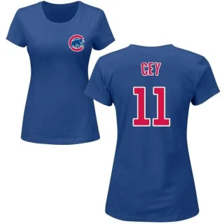 Women's Chicago Cubs Ron Cey Royal Roster T-Shirt