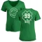 Women's Chicago Cubs Rowan Wick Green Dubliner V-Neck T-Shirt Kelly