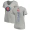 Women's Chicago Cubs Ryan Dempster Ash Backer Slim Fit T-Shirt