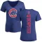 Women's Chicago Cubs Ryan Dempster Royal Backer Slim Fit T-Shirt