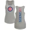 Women's Chicago Cubs Ryne Sandberg Ash Backer Tank Top