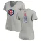 Women's Chicago Cubs Sammy Sosa Ash Backer Slim Fit T-Shirt