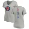 Women's Chicago Cubs Vidal Brujan Ash Backer Slim Fit T-Shirt