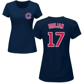 Women's Chicago Cubs Vidal Brujan Navy Roster T-Shirt