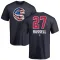 Youth Chicago Cubs Addison Russell Navy Name and Number Banner Wave T-Shirt