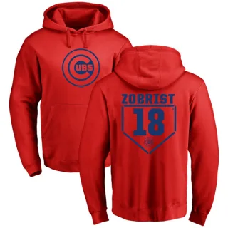 Youth Chicago Cubs Ben Zobrist Red Branded RBI Pullover Hoodie -