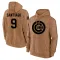 Youth Chicago Cubs Benito Santiago Brown 2023 Salute to Service Club Pullover Hoodie